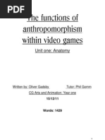 The Psycology Behind Anthropomorphism Within Video Games