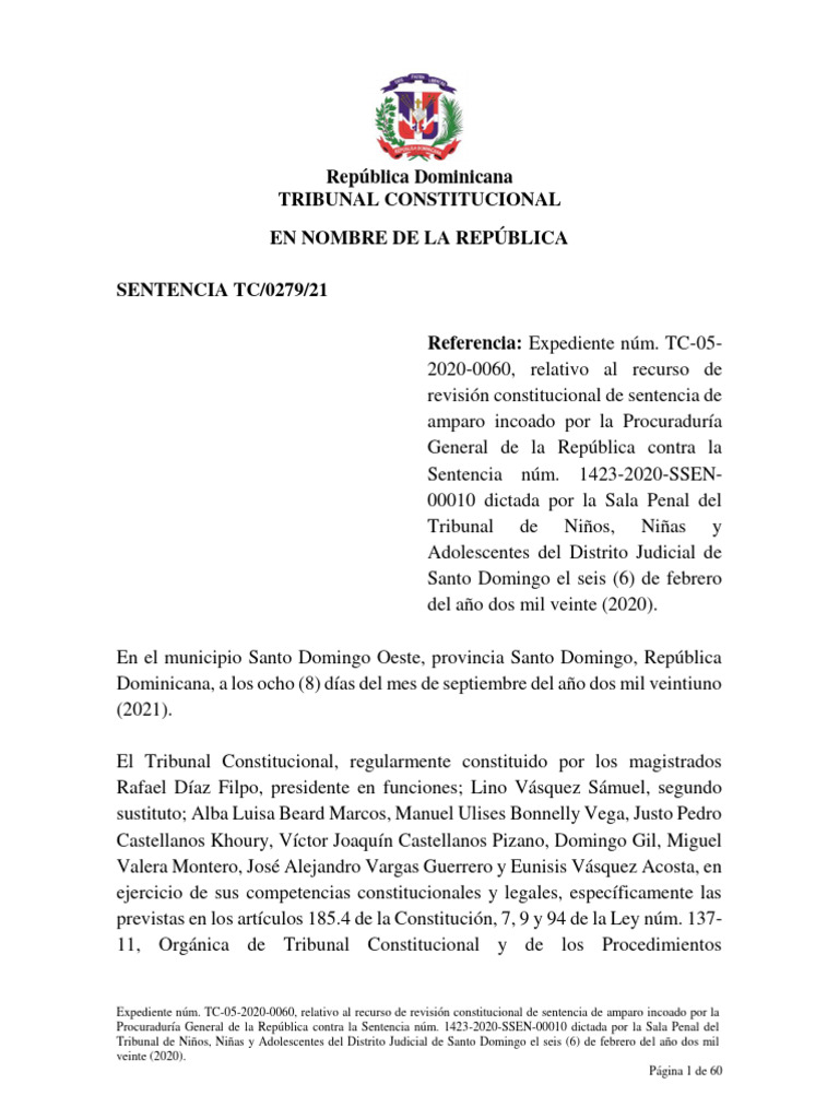 tc-0279-21-tc-05-2020-0060 | PDF | Sentencia (ley) | Judicaturas