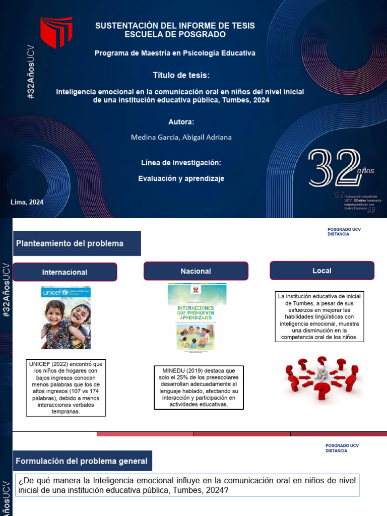 Modelo PPT SUSTENTACION DE TESIS_d55e13036bcb1315c1bbdc643071cc0d (1) | PDF | Educación de la ...