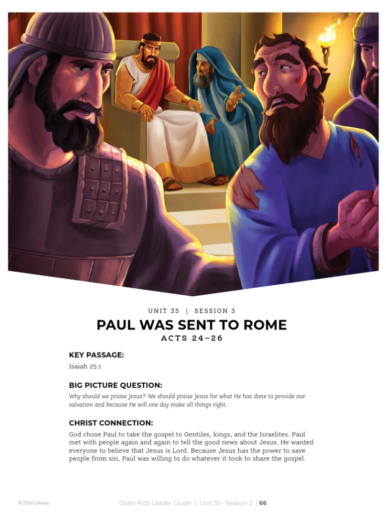 tgp4 v12 U35 s3 Ok Leader Guide | PDF | Paul The Apostle | Jesus