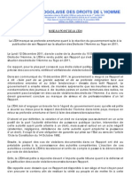 Mise au point LTDH Rapport 2011