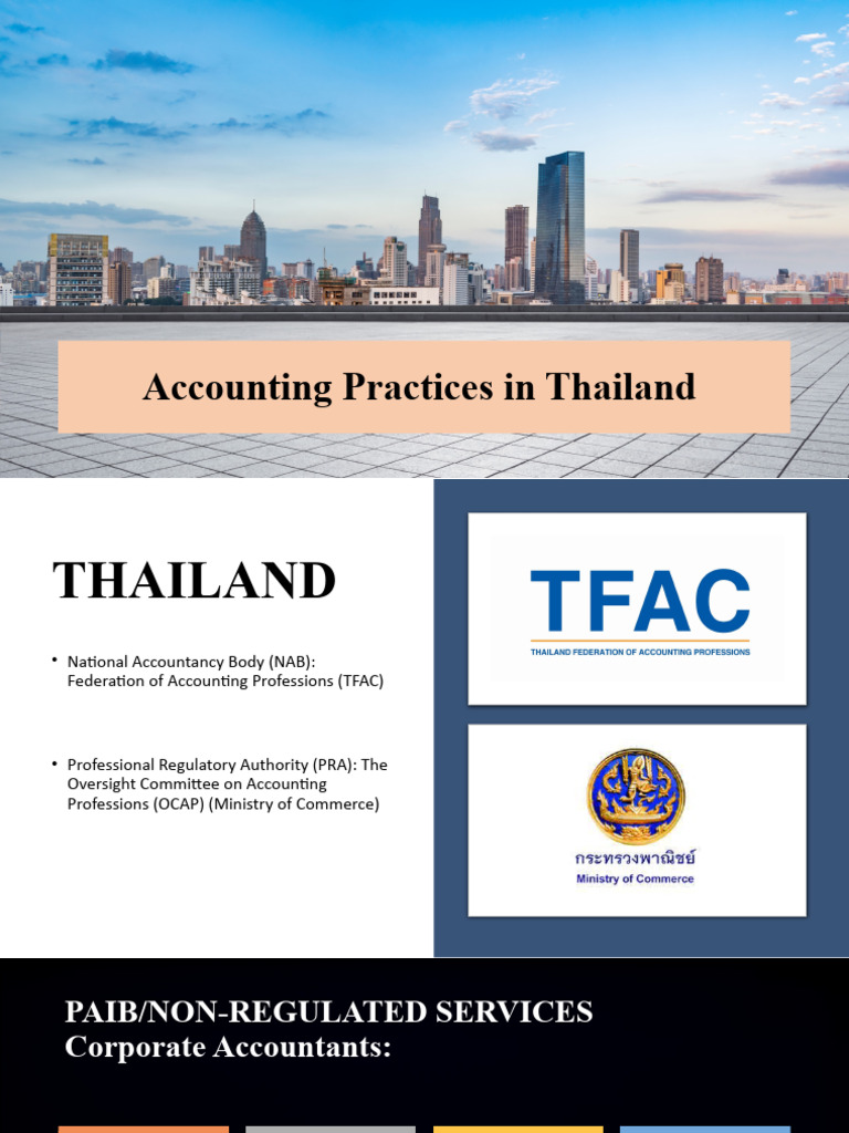 Accounting Practice in Thailand (Updated) | PDF | Accountant | Accounting