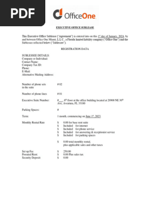 2024 New Physical Blank Lease