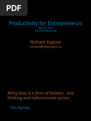 paperclip productivity presentation 20170309