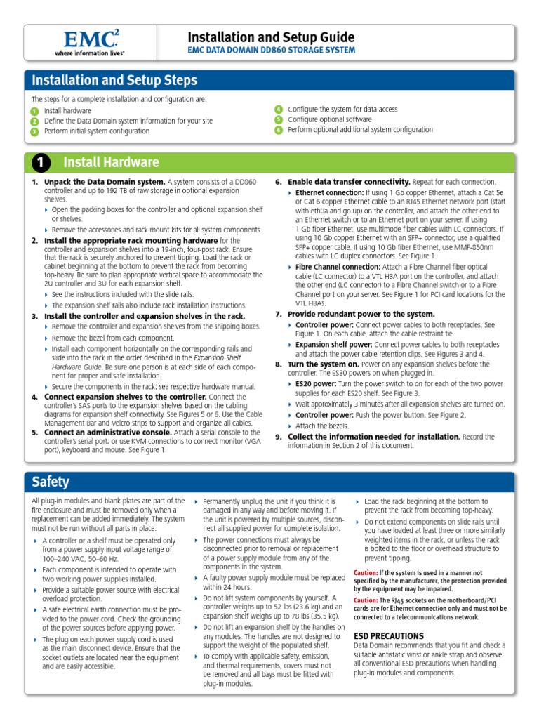 DD860 Installation and Safety Guide | PDF | File Transfer Protocol ...
