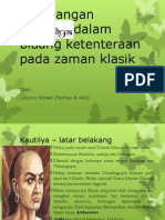 Sumbangan Kautilya Dalam Bidang Ketenteraan Pada Zaman Klasik