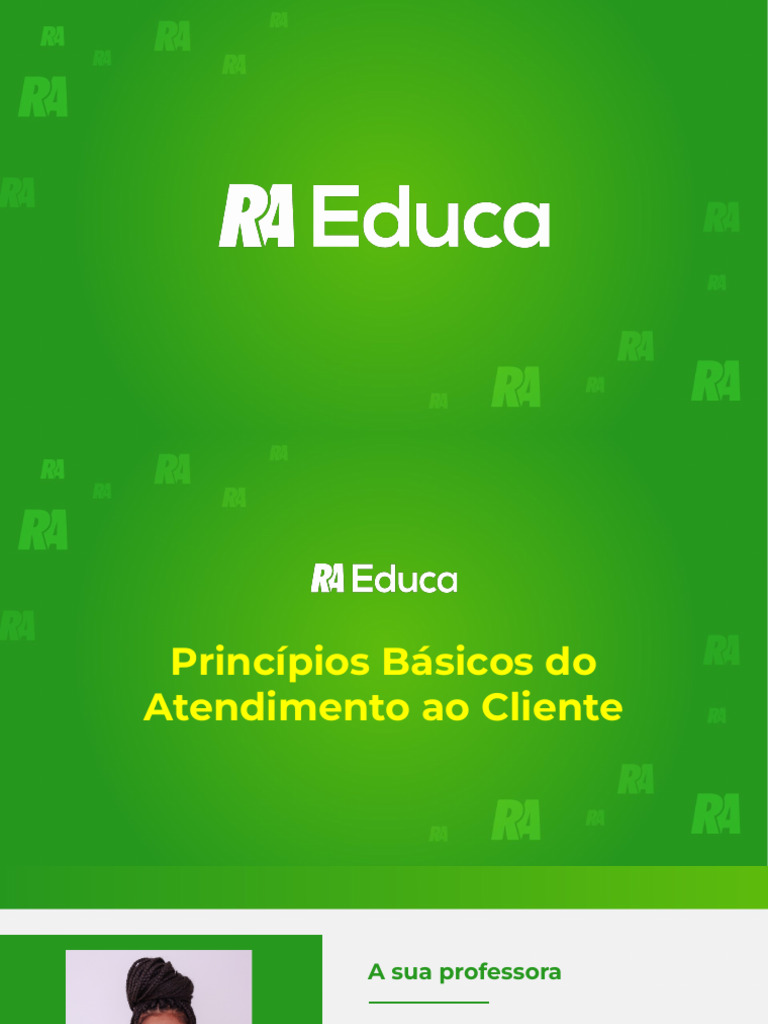 Princípios Básicos Do Atendimento Ao Cliente Pdf Comunicação