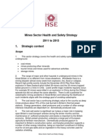 Mines Sector Health and Safety Strategy 2011 To 2013 1. Strategic Context