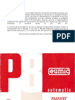 Eumig Projector P8 Automatic Novo User Manual