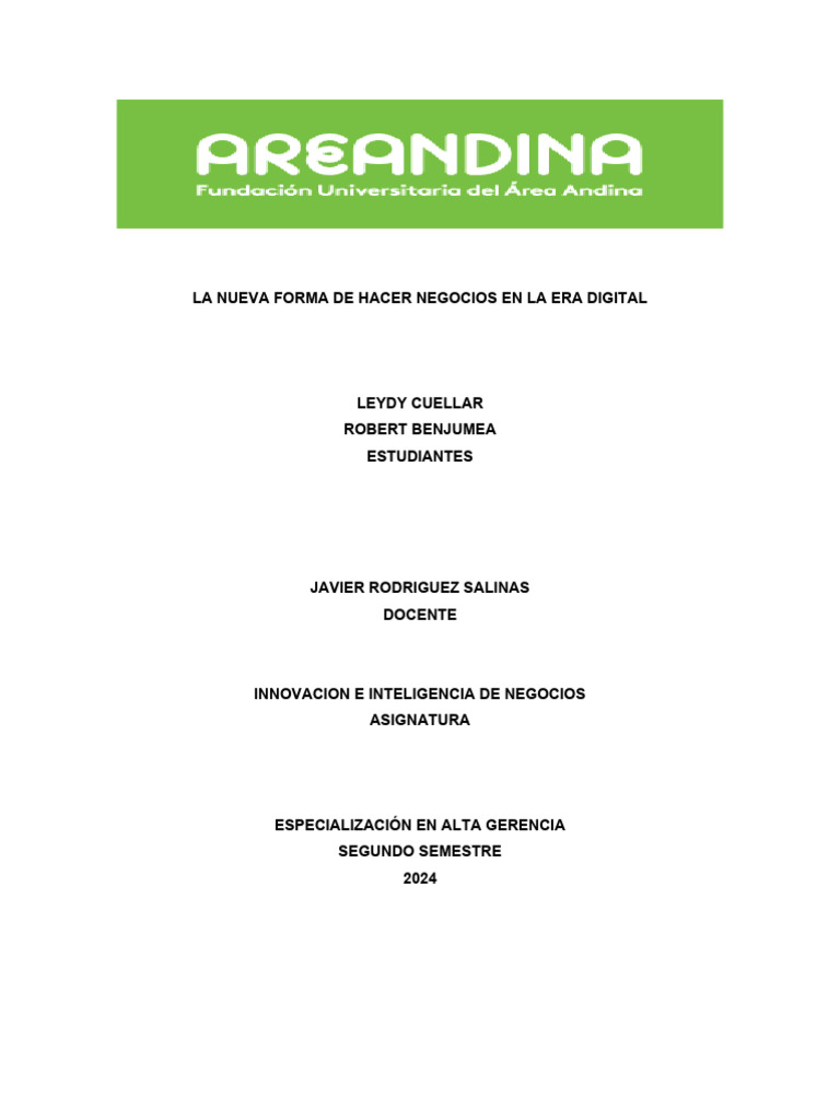 La Nueva Forma de Hacer Negocios en La Era Digital | PDF ...