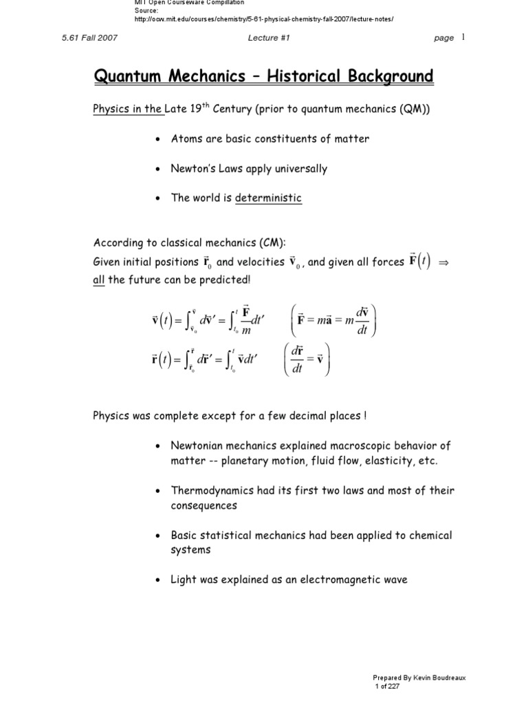 MIT Open Course Ware Lecture Compliled PDF Emission Spectrum Electron