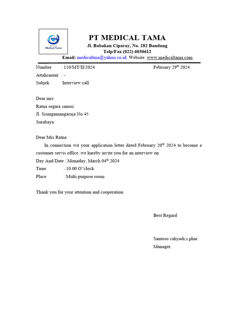 Surat Inggris | PDF