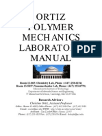 Ortiz Polymer Mechanics Laboratory Manual: Christine Ortiz, Assisant Professor