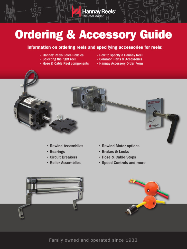 Hannay Reels Ordering & Accessory Guide | PDF | Electrical Connector | Axle