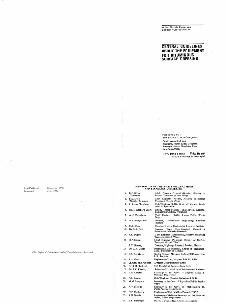 Irc SP 34 | PDF