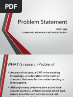 Problem Statement in Research Proposal | PDF | Qualitative Research ...