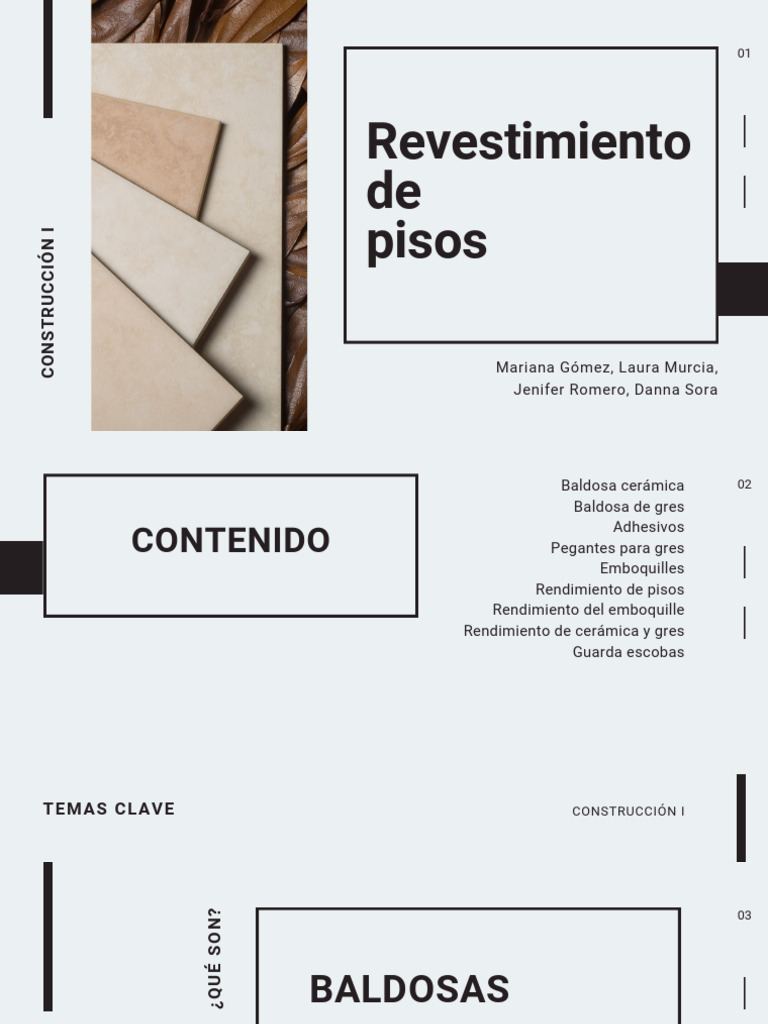Revestimiento de Pisos | PDF | Loseta | Cerámica