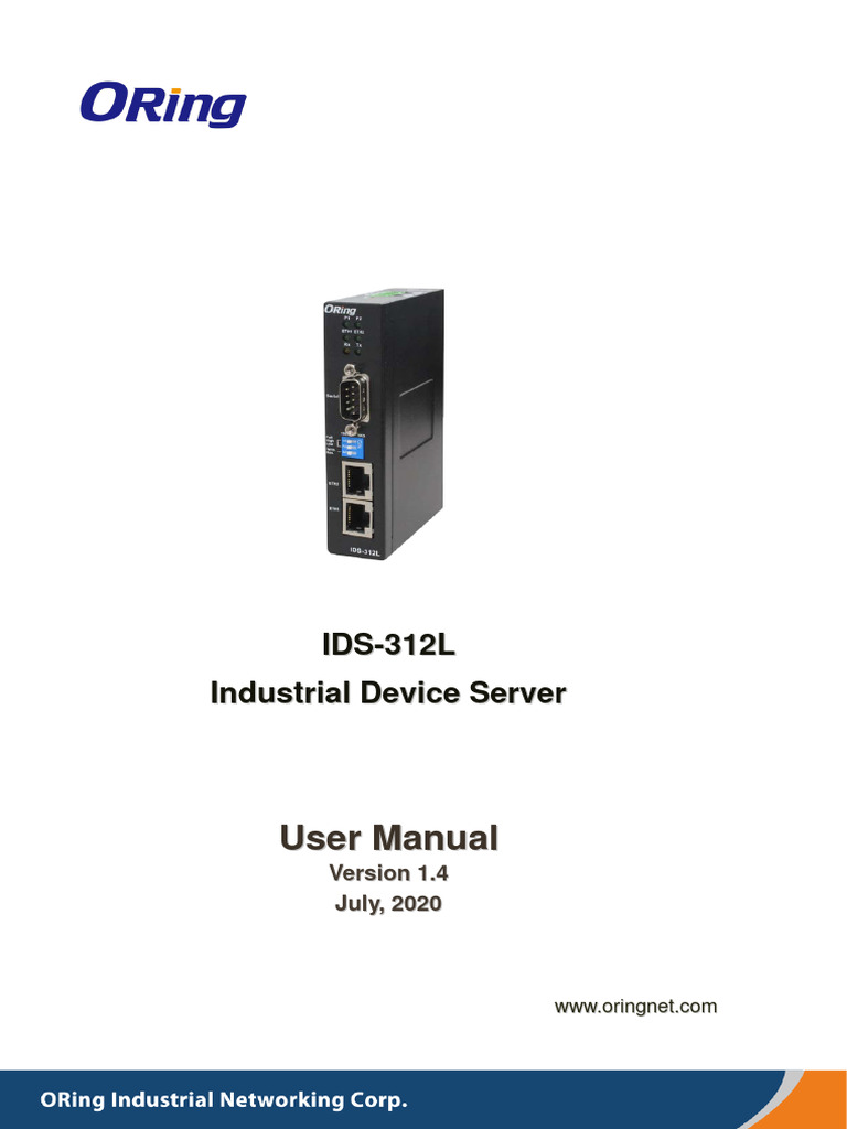 IDS 312L Manual 20210709 | PDF | Port (Computer Networking) | Ip Address