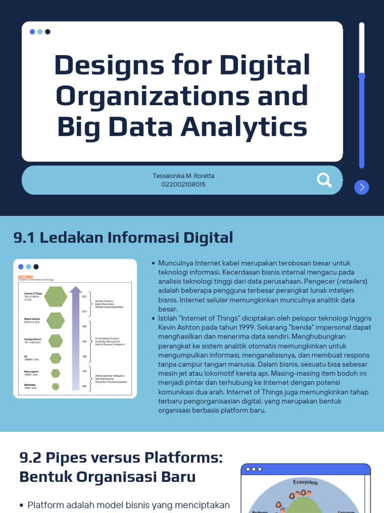 CH 9 - Designs For Digital Organizations and Big Data Analytics | PDF
