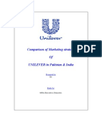 Comparison of Marketing Strategy of UNILEVER in Pakistan & India