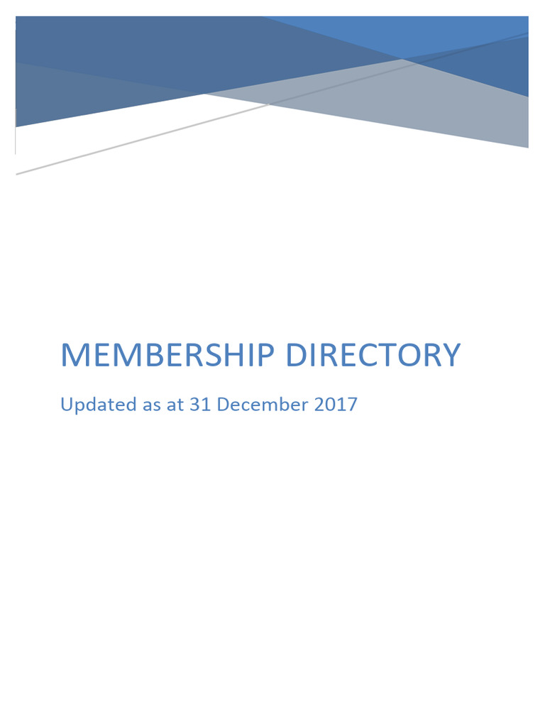 04 SMAMembershipListing 2017 | PDF | Government | Singapore