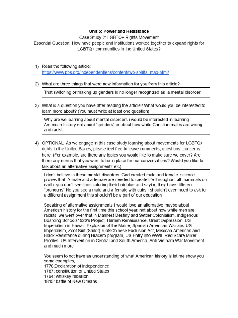Micah Harder - Case Study #2 - LGBTQ - Rights Movement - US History ...