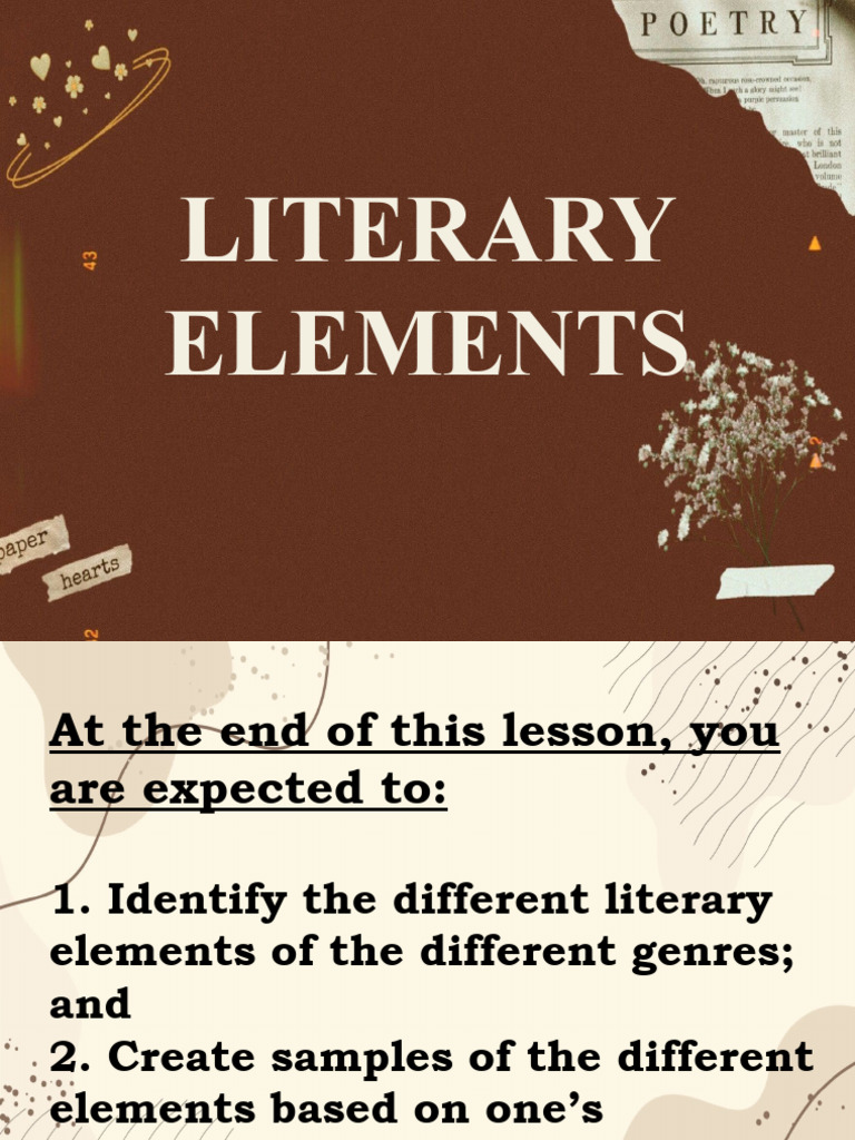 Literary Elements for Writers | PDF | Narration | Narrative