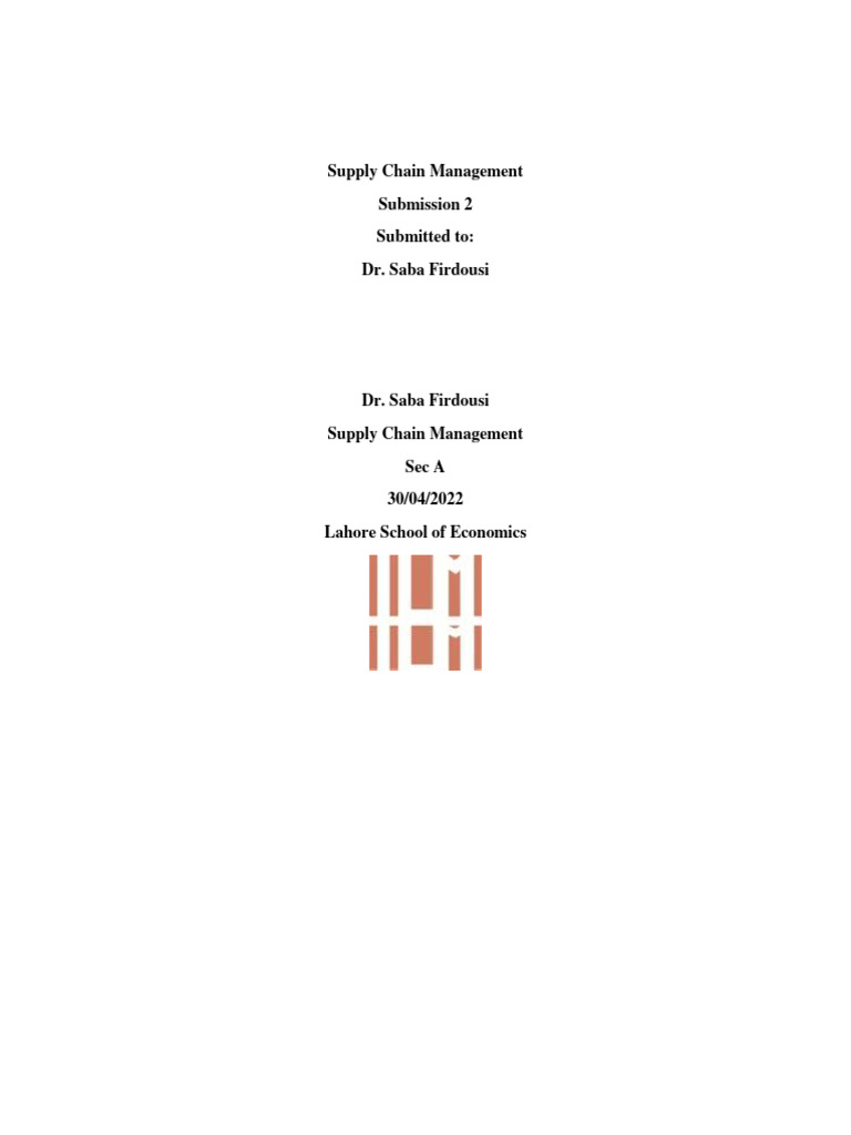 FINALIZED VERSION | PDF | Supply Chain | Inventory