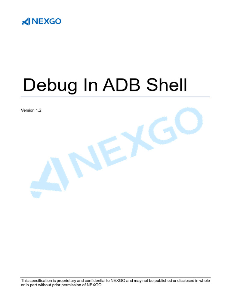 ADB Shell Debugging Guide 1.2 | PDF | Shell (Computing) | Zip (File Format)