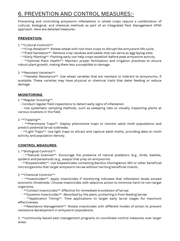 Prevention and control measures pdf pest control insecticide