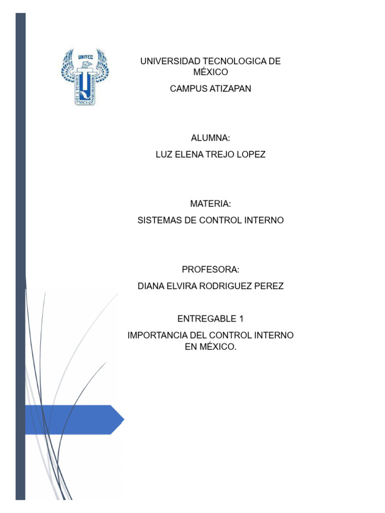 Importancia del Control Interno en México | PDF | Contabilidad | Riesgo