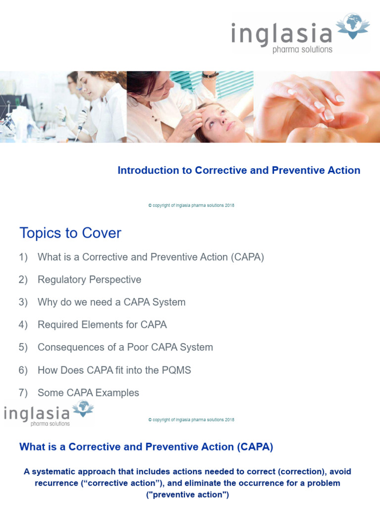 CAPA System Overview for Nestlé Skin Health | PDF | Finance & Money ...