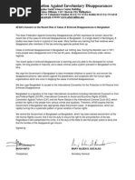 AFAD Statement on Bangladesh(1)