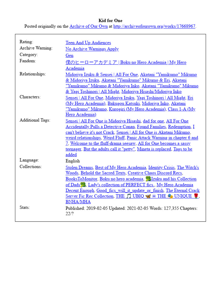 Kid for one pdf