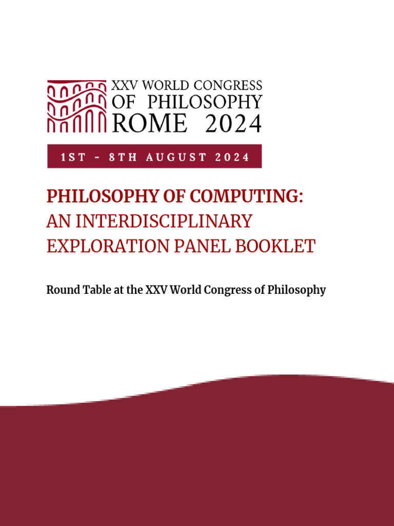 Interdisciplinary Philosophy of Computing Panel | PDF | Artificial ...