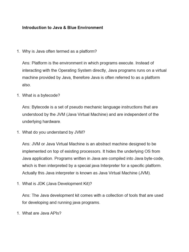 Java Basics and BlueJ Overview | PDF | Class (Computer Programming ...