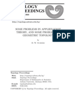 D. W. Sumners- Some Problems in Applied Knot Theory, and Some Problems in Geometric Topology