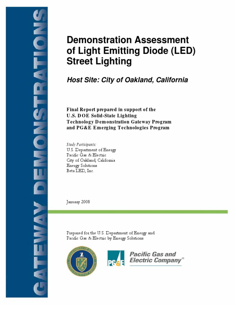 Emerging Tech Report Led Street Lighting | PDF | Lighting | Street Light