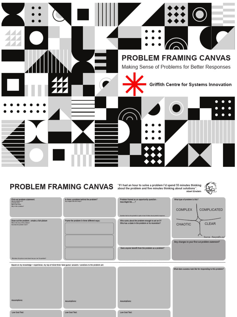Problem Framing Canvas: Making Sense of Problems For Better Responses ...