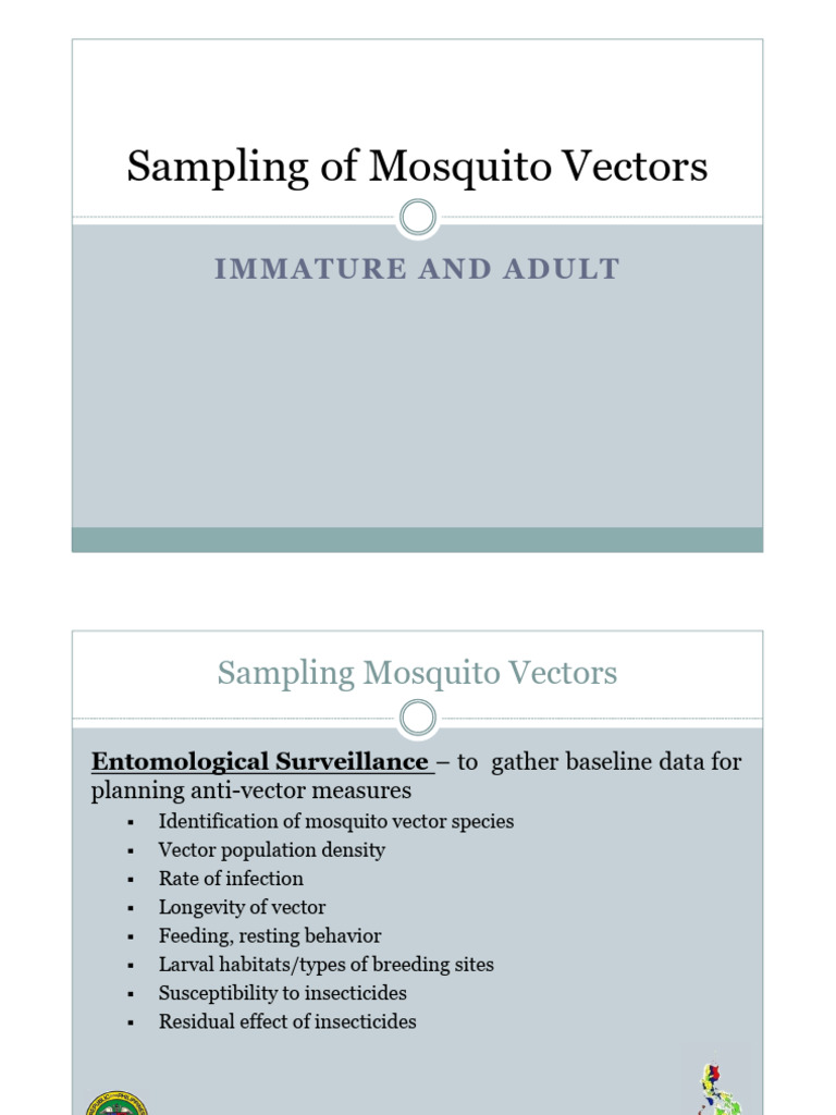 Mosquito Vector Sampling Methods | PDF | Malaria | Mosquito