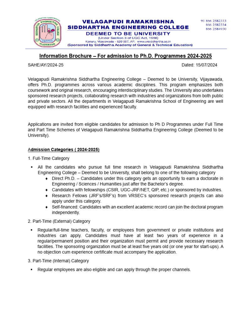 Phd Brochure Pdf Doctor Of Philosophy Engineering