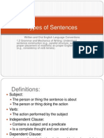 Sentences Lesson