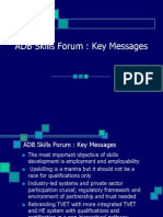 Skills Forum Key Messages SJ