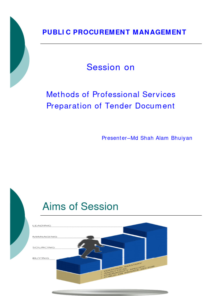Professional Services Tender Preparation Guide | PDF | Procurement ...