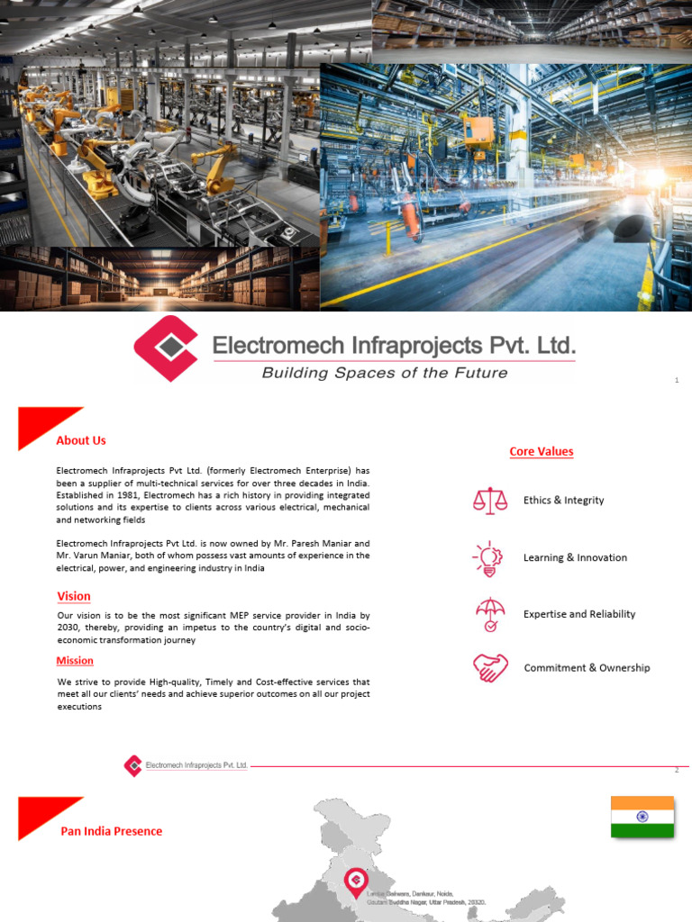 Electromech Infraprojects Overview | PDF | Procurement