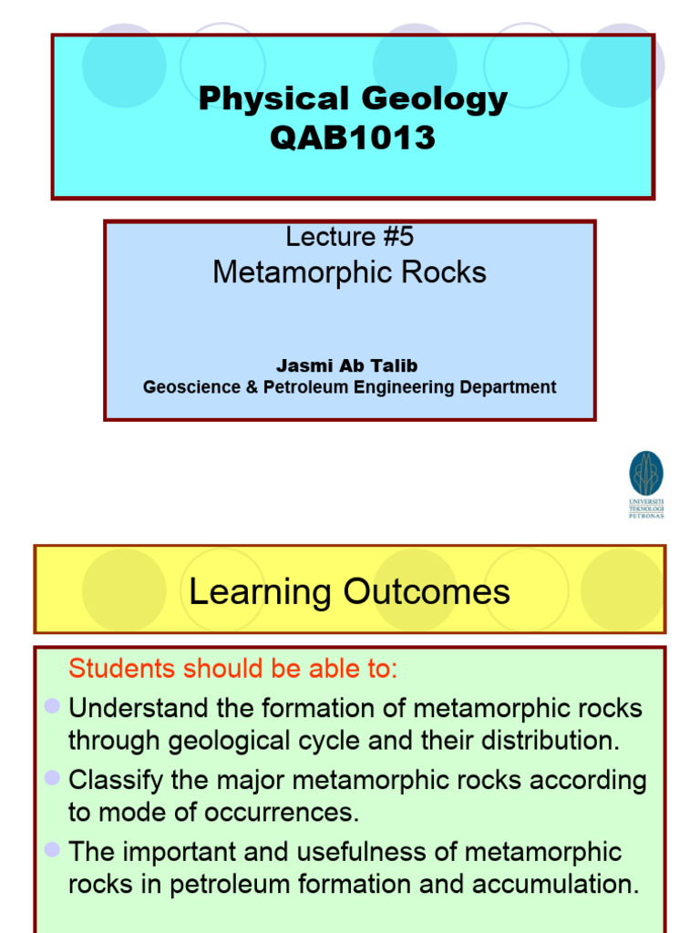 Understanding Metamorphic Rocks Formation | PDF | Rock (Geology) | Geology