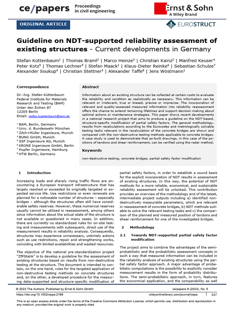 Cepa Cepa2168 | PDF | Reliability Engineering | Bridge