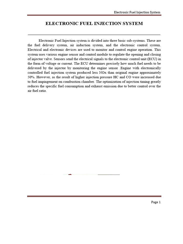 Understanding Electronic Fuel Injection | PDF | Fuel Injection | Throttle