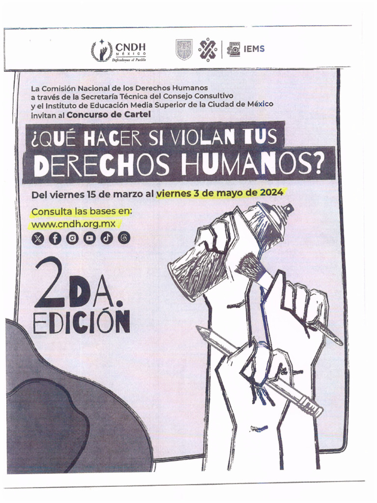 CARTEL QUE HACER SI VIOLAN TUS DERECHOS HUMANOS | PDF