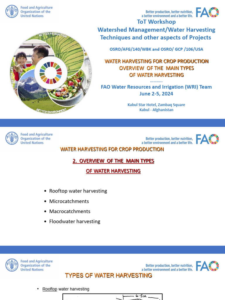 Water Harvesting Techniques Overview | PDF | Drainage Basin | Flood